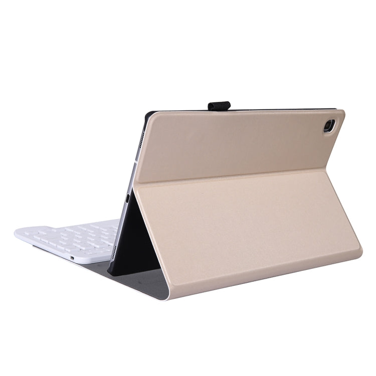 A307 For Galaxy Tab A 8.4 T307 (2020) Bluetooth Keyboard Tablet Case with Stand(Gold)