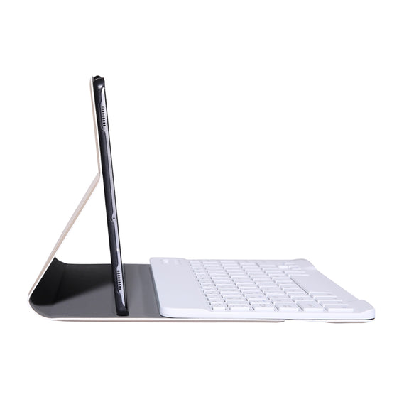 A307 For Galaxy Tab A 8.4 T307 (2020) Bluetooth Keyboard Tablet Case with Stand(Gold)