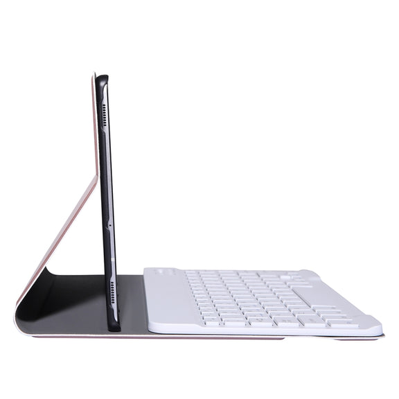 A307 For Galaxy Tab A 8.4 T307 (2020) Bluetooth Keyboard Tablet Case with Stand(Rose Gold)