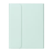 For iPad 10th Gen 10.9 2022 SA-10DS Backlight Bluetooth Keyboard Leather Tablet Case with Pen Slot(Light Green)