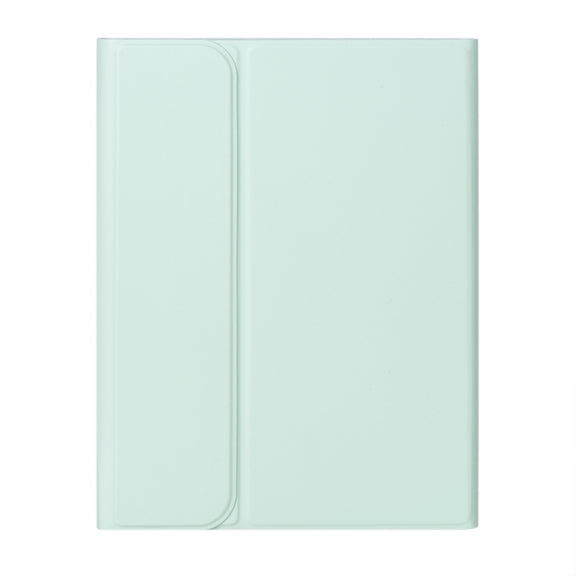 For iPad 10th Gen 10.9 2022 SA-10DS Backlight Bluetooth Keyboard Leather Tablet Case with Pen Slot(Light Green)