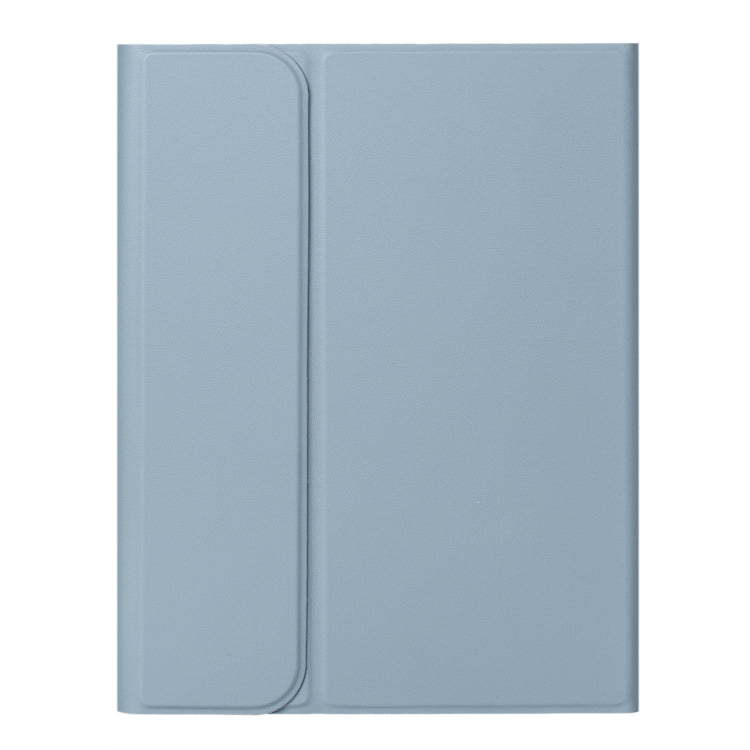 For iPad 10th Gen 10.9 2022 SA-10DS Backlight Bluetooth Keyboard Leather Tablet Case with Pen Slot(Light Blue)