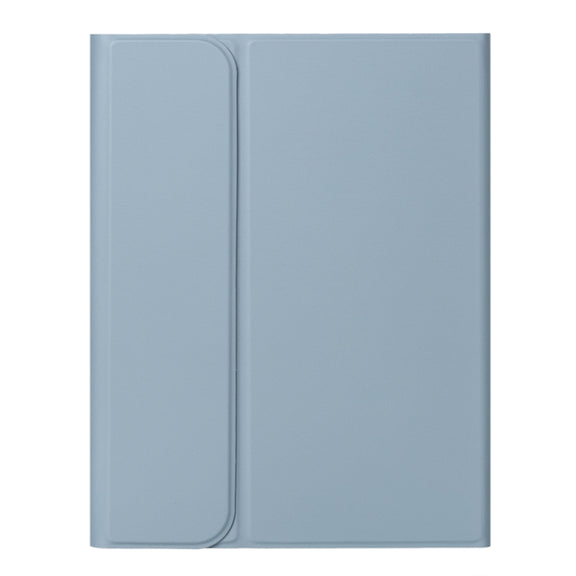 For iPad 10th Gen 10.9 2022 SA-10DS Backlight Bluetooth Keyboard Leather Tablet Case with Pen Slot(Light Blue)