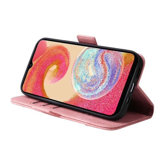 For Samsung Galaxy A04e BETOPNICE Dual-side Buckle Leather Phone Case(Pink)