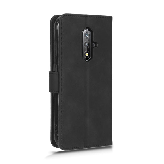For Blackview BV5200 Skin Feel Magnetic Flip Leather Phone Case(Black)