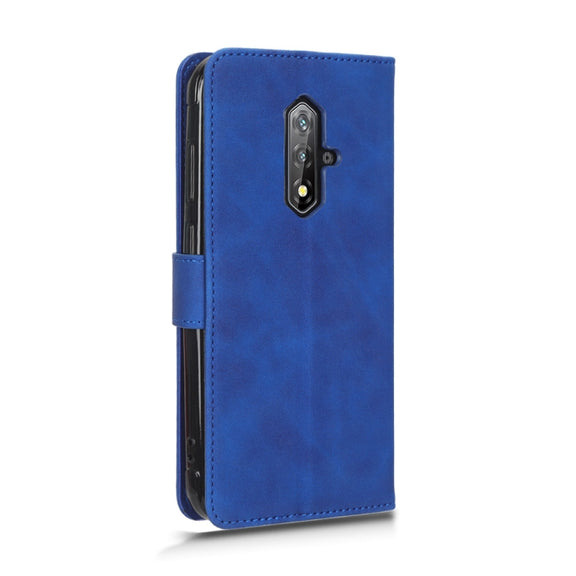 For Blackview BV5200 Skin Feel Magnetic Flip Leather Phone Case(Blue)