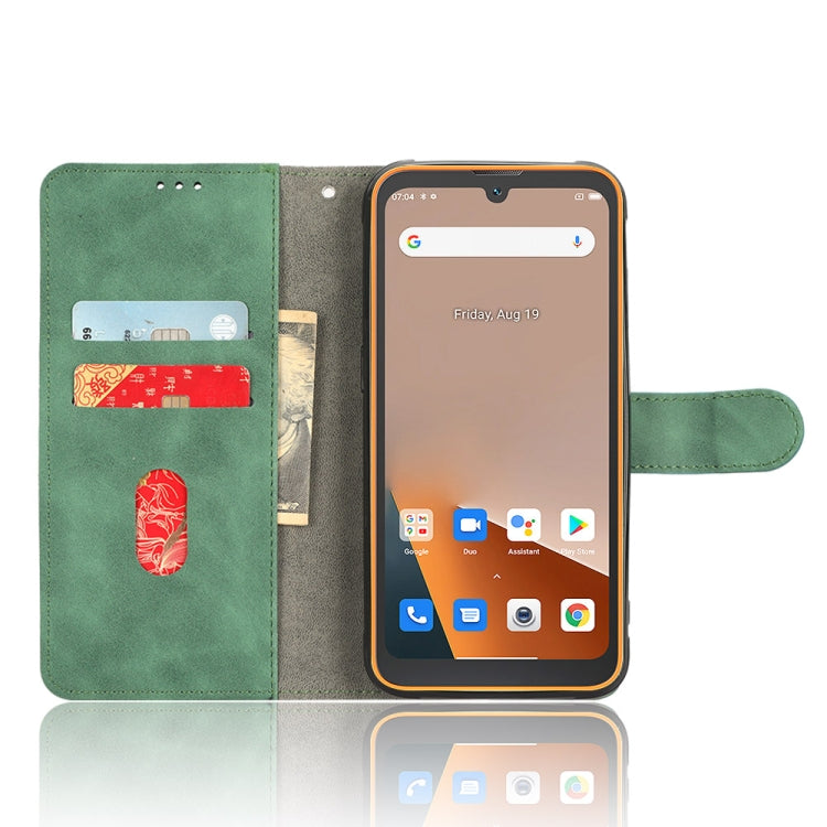 For Blackview BV5200 Skin Feel Magnetic Flip Leather Phone Case(Green)