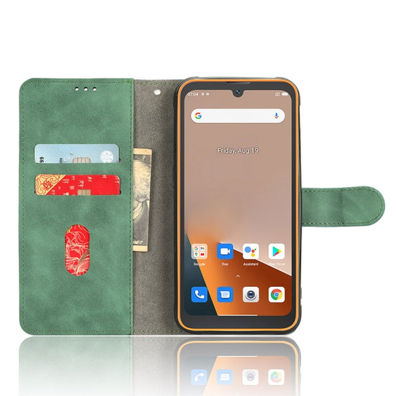 For Blackview BV5200 Skin Feel Magnetic Flip Leather Phone Case(Green)