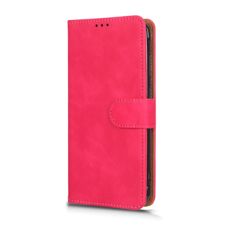 For Blackview BV5200 Skin Feel Magnetic Flip Leather Phone Case(Rose Red)