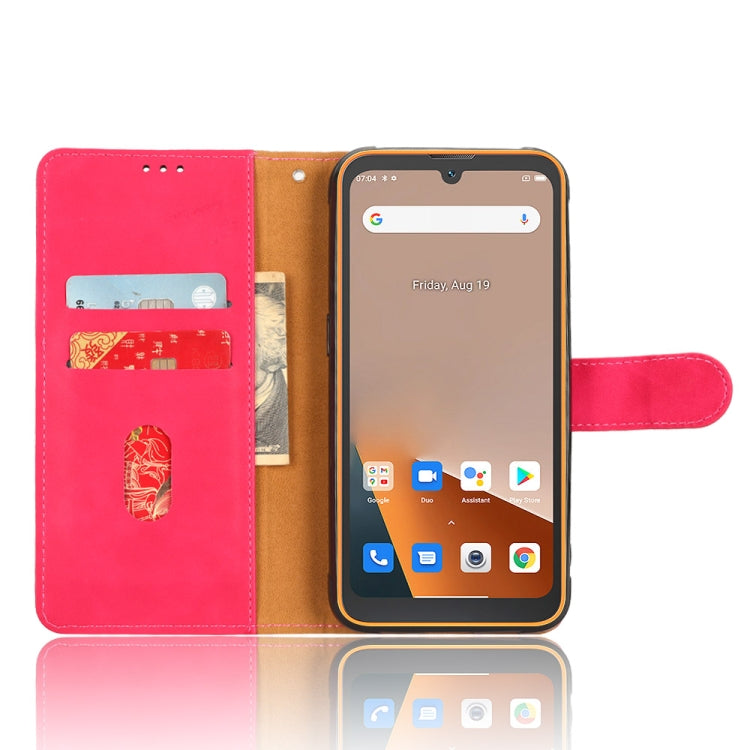 For Blackview BV5200 Skin Feel Magnetic Flip Leather Phone Case(Rose Red)