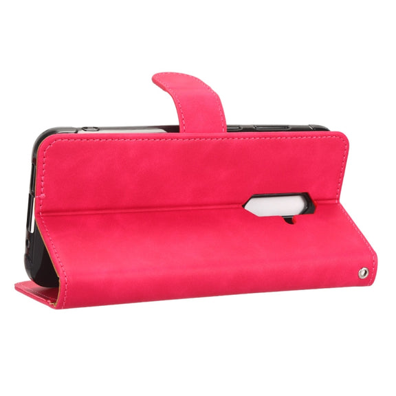 For Blackview BV5200 Skin Feel Magnetic Flip Leather Phone Case(Rose Red)