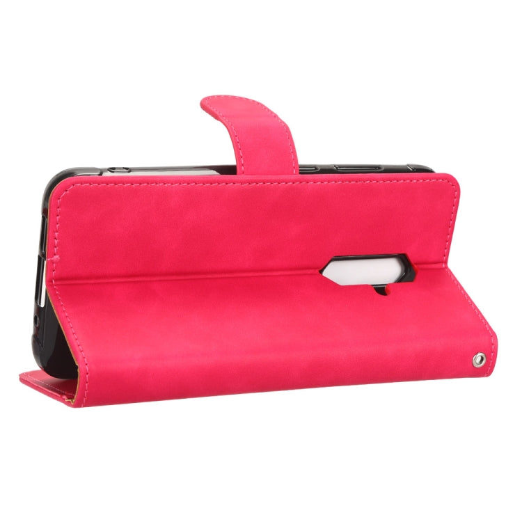 For Blackview BV5200 Skin Feel Magnetic Flip Leather Phone Case(Rose Red)