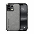 For Xiaomi 13 Skin Feel Magnetic Leather Back Phone Case(Light Grey) - 13 Cases by PMC TechLife | Online Shopping South Africa | PMC TechLife