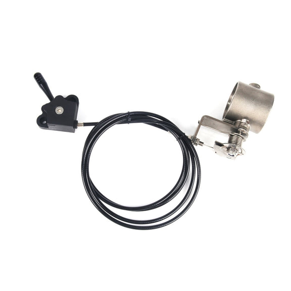 Oblique Sports Car Manually Open Exhaust Pipe Valve for 51mm Tube