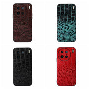For vivo X90 Pro Crocodile Texture Genuine Leather Phone Case(Coffee)