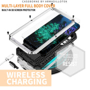 For Samsung Galaxy S23+ 5G R-JUST Sliding Camera Design Life Water-resistant Dustproof Shockproof Phone Case(Silver)