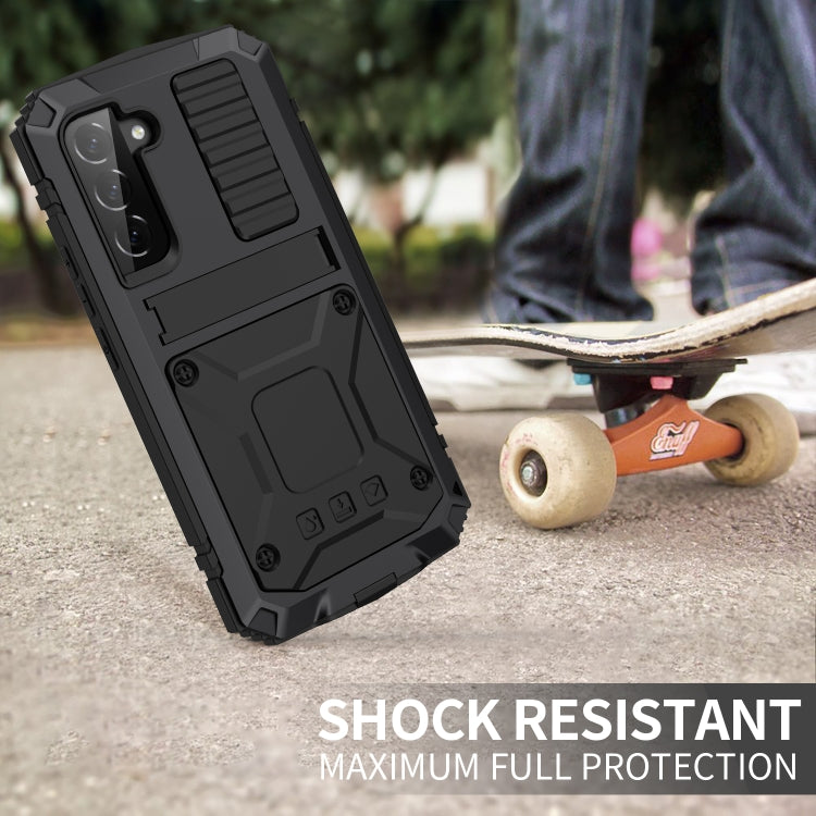 For Samsung Galaxy S23 5G R-JUST Life Water-resistant Dustproof Shockproof Phone Case(Black)
