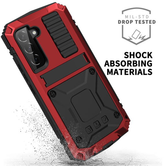 For Samsung Galaxy S23 5G R-JUST Life Water-resistant Dustproof Shockproof Phone Case(Red)