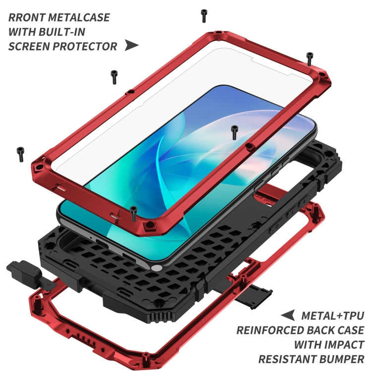 For Samsung Galaxy S23 5G R-JUST Life Water-resistant Dustproof Shockproof Phone Case(Red)