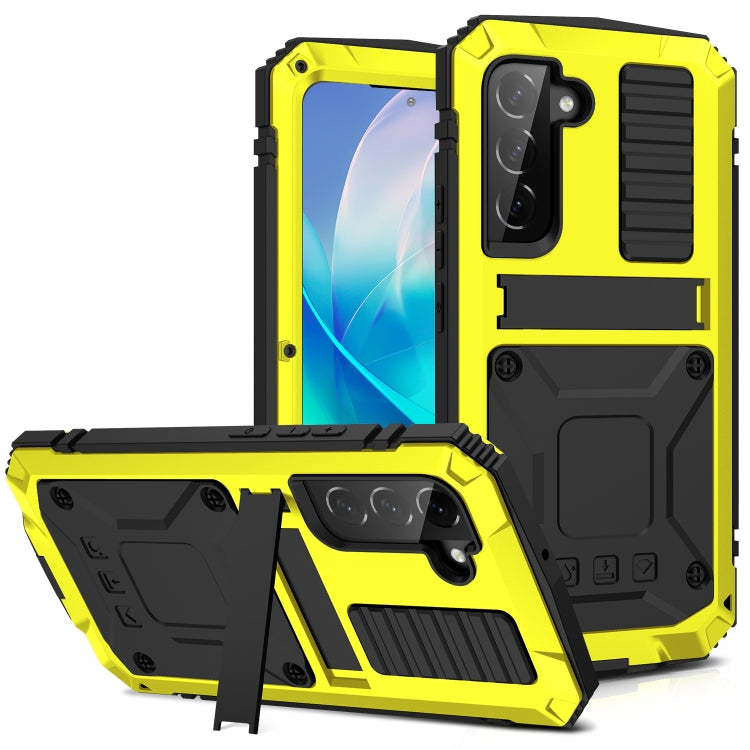 For Samsung Galaxy S23 5G R-JUST Life Water-resistant Dustproof Shockproof Phone Case(Yellow)