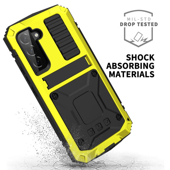 For Samsung Galaxy S23 5G R-JUST Life Water-resistant Dustproof Shockproof Phone Case(Yellow)