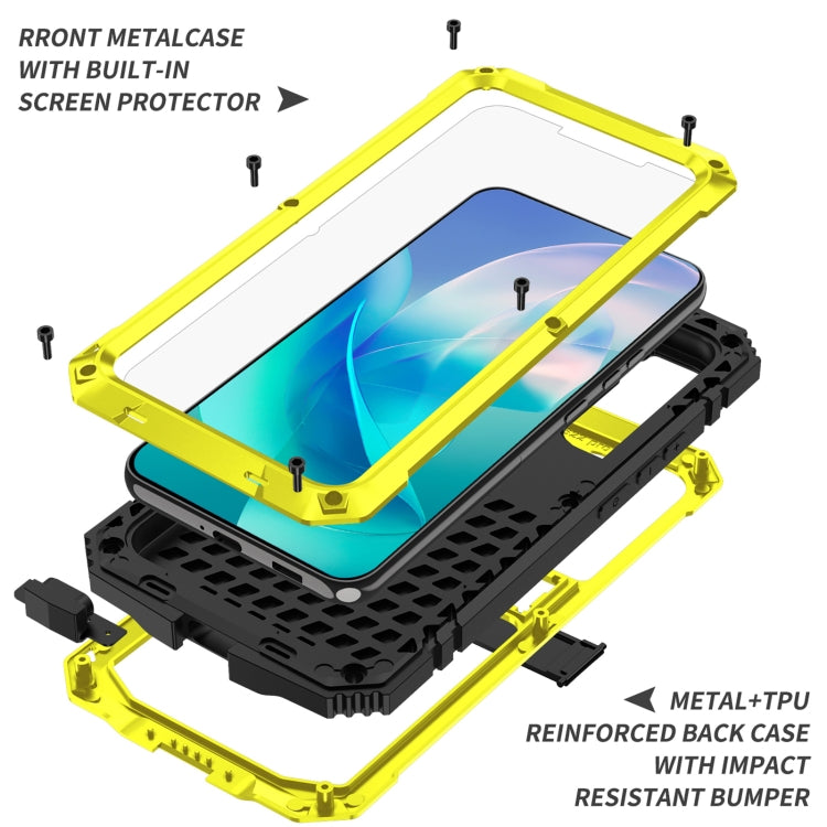 For Samsung Galaxy S23 5G R-JUST Life Water-resistant Dustproof Shockproof Phone Case(Yellow)