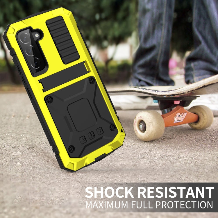 For Samsung Galaxy S23 5G R-JUST Life Water-resistant Dustproof Shockproof Phone Case(Yellow)