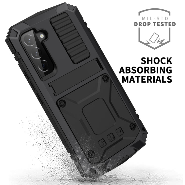 For Samsung Galaxy S23+ 5G R-JUST Life Water-resistant Dustproof Shockproof Phone Case(Black)