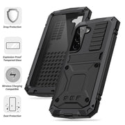 For Samsung Galaxy S23+ 5G R-JUST Life Water-resistant Dustproof Shockproof Phone Case(Black)