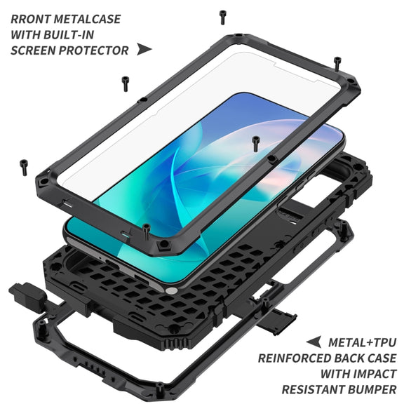 For Samsung Galaxy S23+ 5G R-JUST Life Water-resistant Dustproof Shockproof Phone Case(Black)