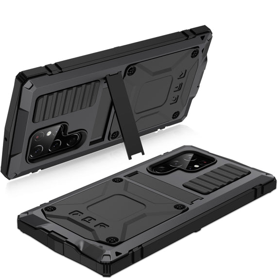 For Samsung Galaxy S23 Ultra 5G R-JUST Life Water-resistant Dustproof Shockproof Phone Case(Black)