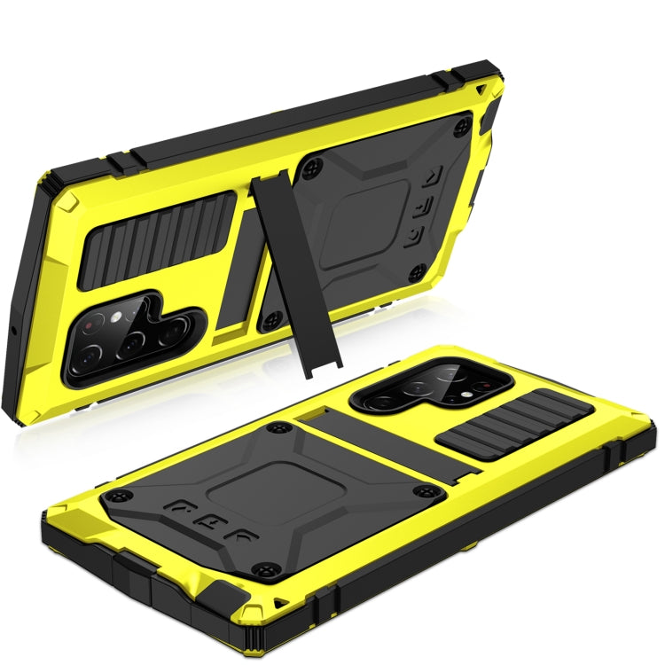 For Samsung Galaxy S23 Ultra 5G R-JUST Life Water-resistant Dustproof Shockproof Phone Case(Yellow)