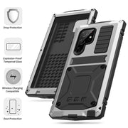 For Samsung Galaxy S23 Ultra 5G R-JUST Life Water-resistant Dustproof Shockproof Phone Case(Silver)