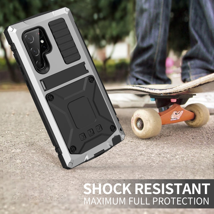 For Samsung Galaxy S23 Ultra 5G R-JUST Life Water-resistant Dustproof Shockproof Phone Case(Silver)