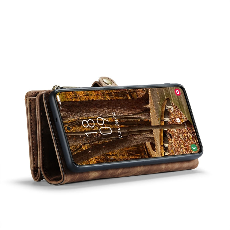 For Samsung Galaxy S23 5G CaseMe 008 Detachable Multifunctional Leather Phone Case(Brown)