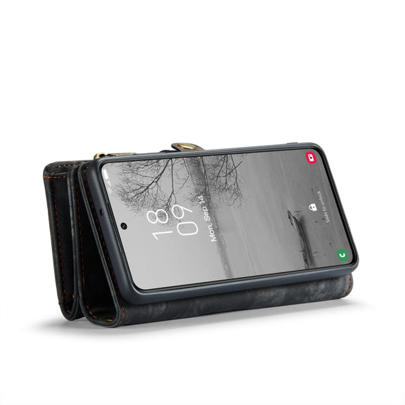 For Samsung Galaxy S23 5G CaseMe 008 Detachable Multifunctional Leather Phone Case(Black)