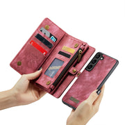 For Samsung Galaxy S23+ 5G CaseMe 008 Detachable Multifunctional Leather Phone Case(Red)