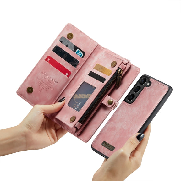For Samsung Galaxy S23+ 5G CaseMe 008 Detachable Multifunctional Leather Phone Case(Pink)