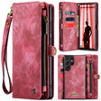 For Samsung Galaxy S23 Ultra 5G CaseMe 008 Detachable Multifunctional Leather Phone Case(Red) - free shipping - PMC Jewellery - Order now!