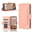 For Blackview BV5200 Skin Feel Calf Texture Card Slots Leather Phone Case(Pink) - More Brand by PMC TechLife | Online Shopping South Africa | PMC TechLife