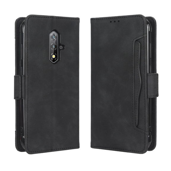 For Blackview BV5200 Skin Feel Calf Texture Card Slots Leather Phone Case(Black)