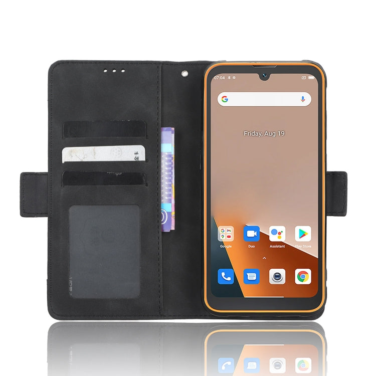 For Blackview BV5200 Skin Feel Calf Texture Card Slots Leather Phone Case(Black)