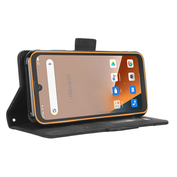 For Blackview BV5200 Skin Feel Calf Texture Card Slots Leather Phone Case(Black)