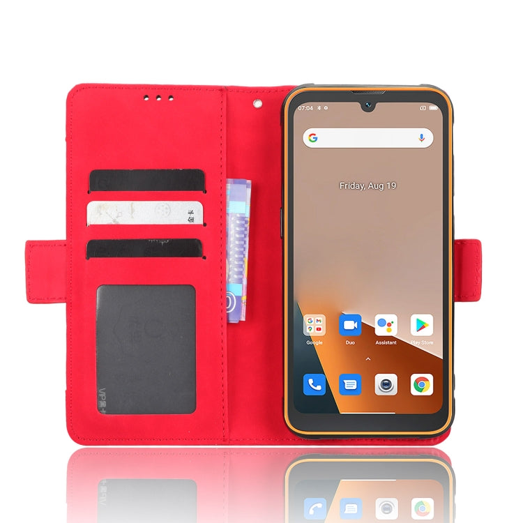 For Blackview BV5200 Skin Feel Calf Texture Card Slots Leather Phone Case(Red)
