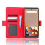 For Blackview BV5200 Skin Feel Calf Texture Card Slots Leather Phone Case(Red)