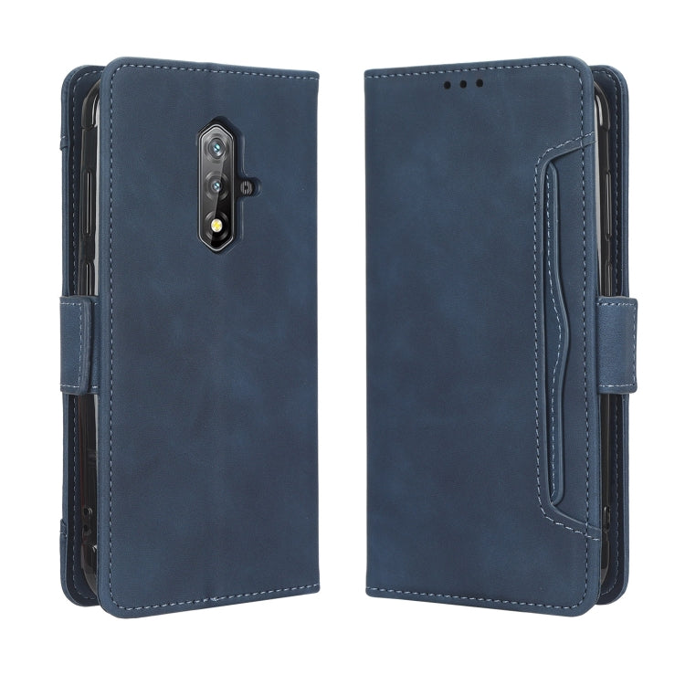 For Blackview BV5200 Skin Feel Calf Texture Card Slots Leather Phone Case(Blue)