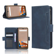 For Blackview BV5200 Skin Feel Calf Texture Card Slots Leather Phone Case(Blue)