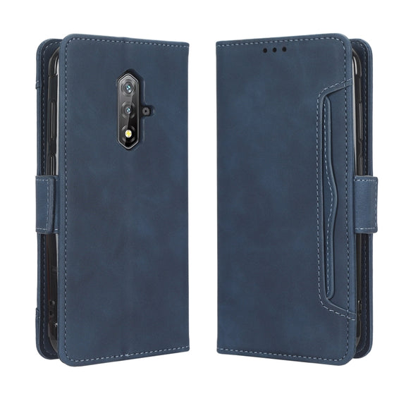 For Blackview BV5200 Skin Feel Calf Texture Card Slots Leather Phone Case(Blue)