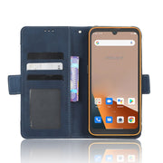 For Blackview BV5200 Skin Feel Calf Texture Card Slots Leather Phone Case(Blue)
