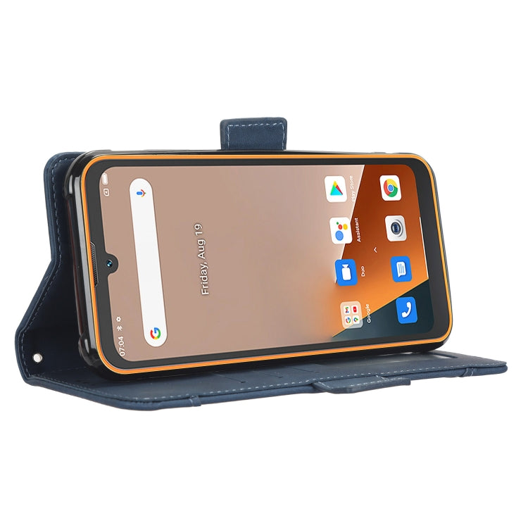 For Blackview BV5200 Skin Feel Calf Texture Card Slots Leather Phone Case(Blue)